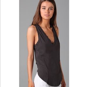 291 Uneven Hem Racer Back Tank